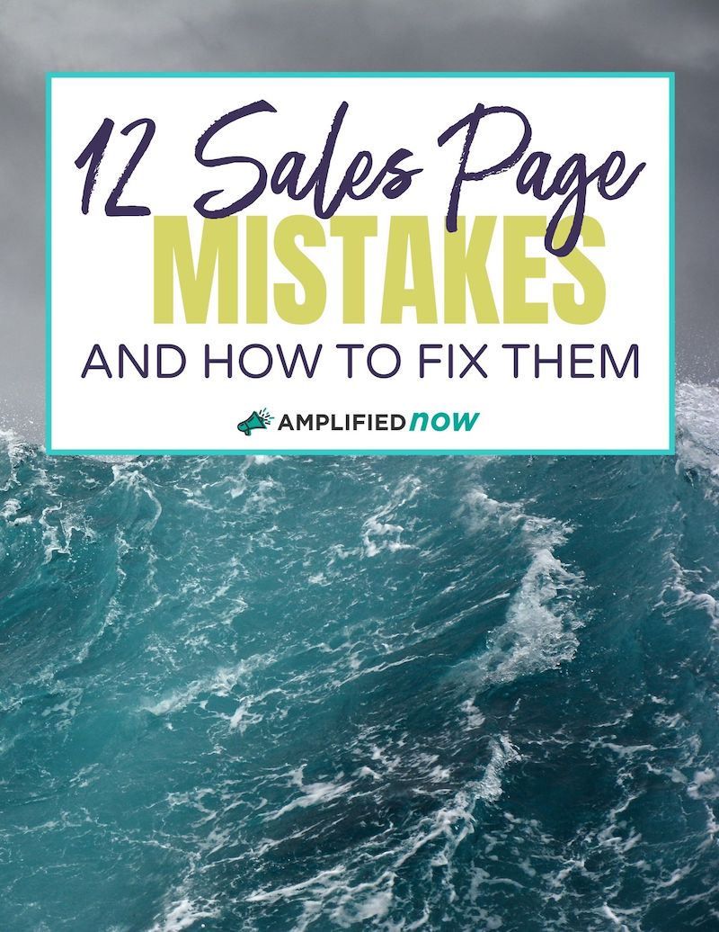12 Sales Page Mistakes