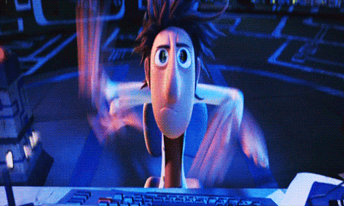 guy from Cloudy with a Chance of Meatballs after implementing the copy blocks system
