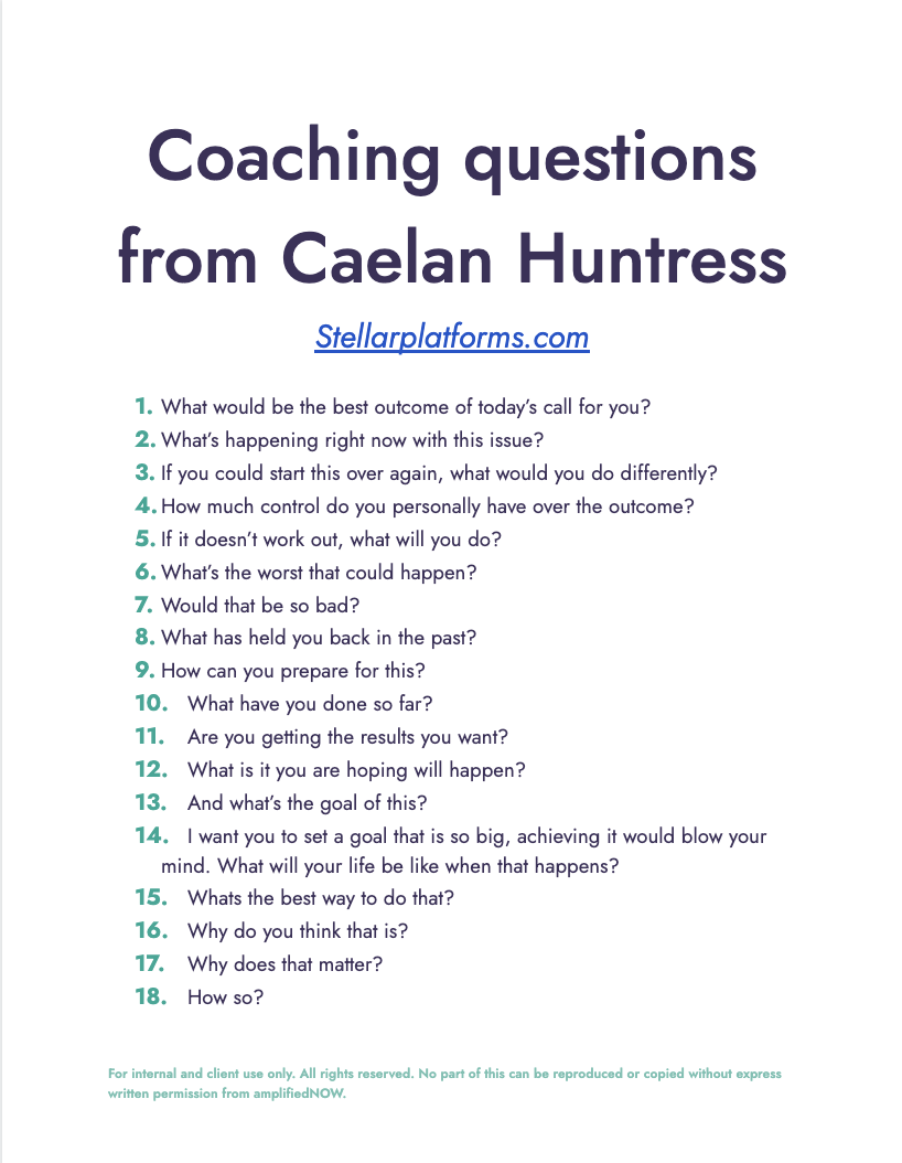 Coaching questions